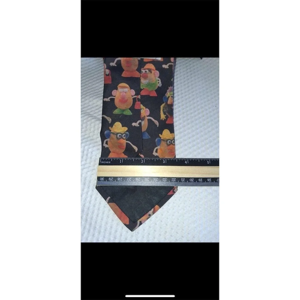 Vintage 1995 Ralph Marlin Mr. Potato Head Necktie Multicolor 90s Theme nostalgia